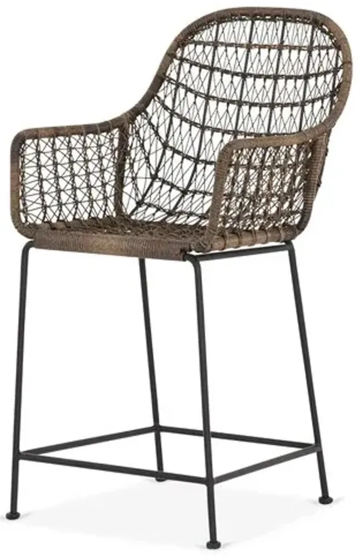 Dylan Outdoor Counter Stool - Dark Brown