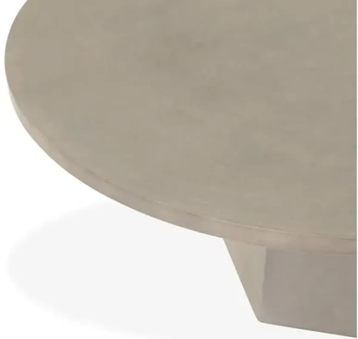 Owen Outdoor Concrete Coffee Table - Gray