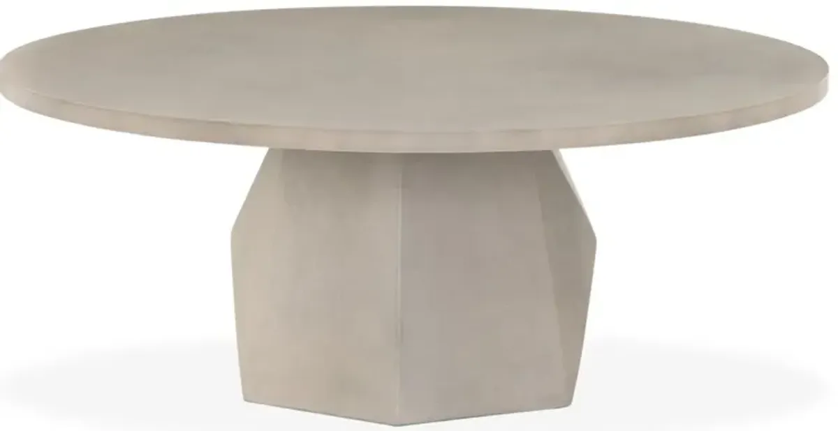 Owen Outdoor Concrete Coffee Table, Gray