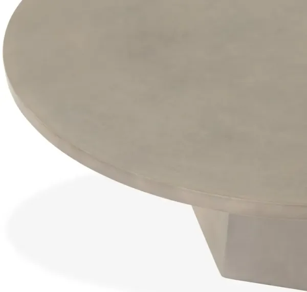 Owen Outdoor Concrete Coffee Table, Gray