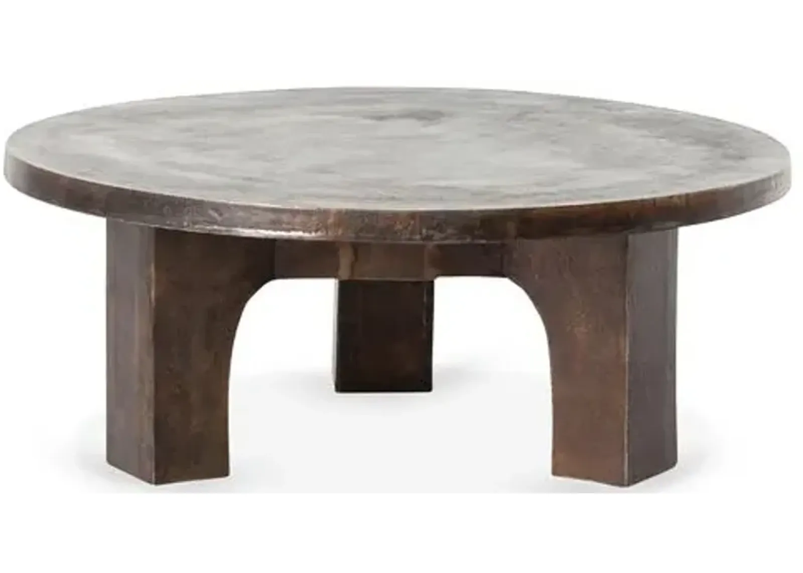 Jaxon Indoor/Outdoor Coffee Table - Antique Rust - Brown