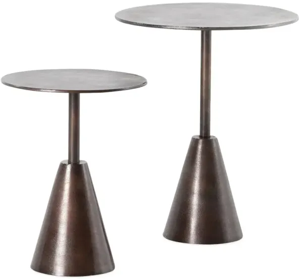 S/2 Parker Side Tables, Antique Rust
