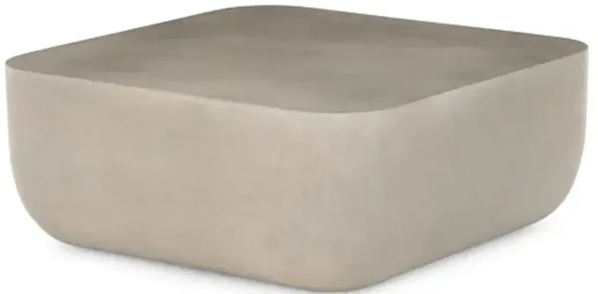 Jose Square Outdoor Coffee Table - Gray Concrete