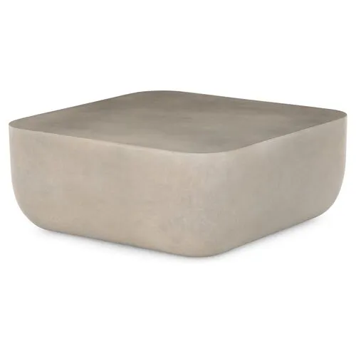 Jose Square Outdoor Coffee Table - Gray Concrete