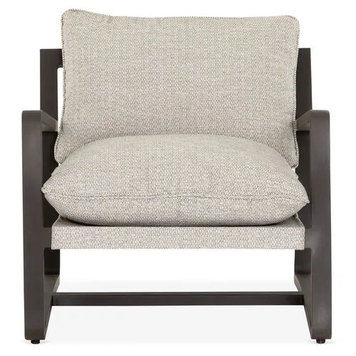 Weston Outdoor Chair - Bronze - Gray