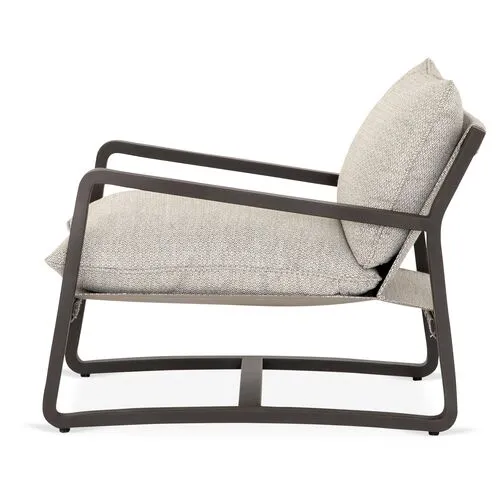 Weston Outdoor Chair - Bronze - Gray