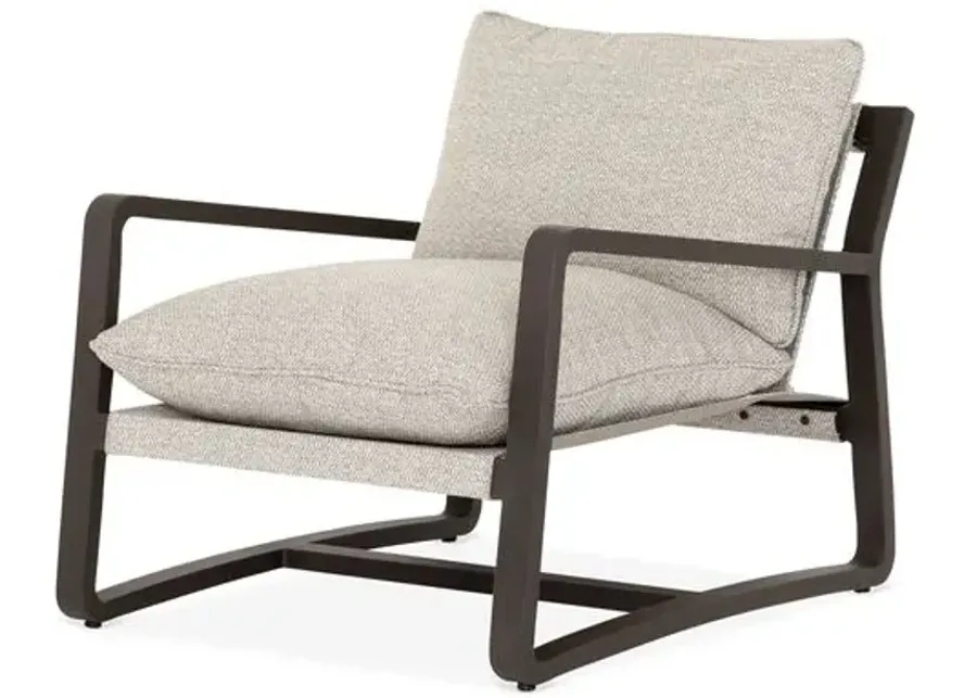 Weston Outdoor Chair - Bronze - Gray