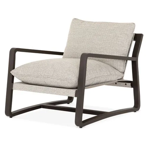 Weston Outdoor Chair - Bronze - Gray