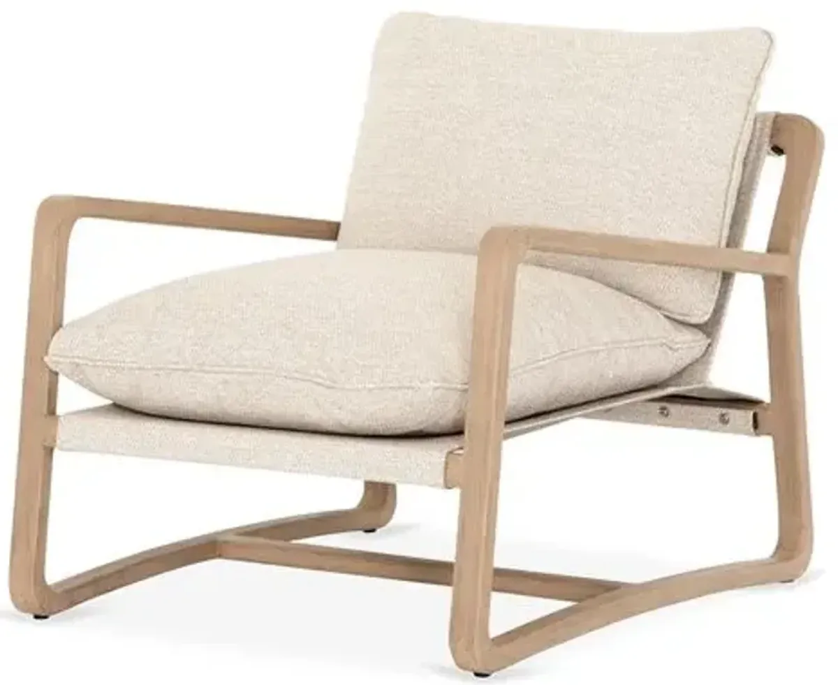 Weston Outdoor Chair - Washed Brown - Beige