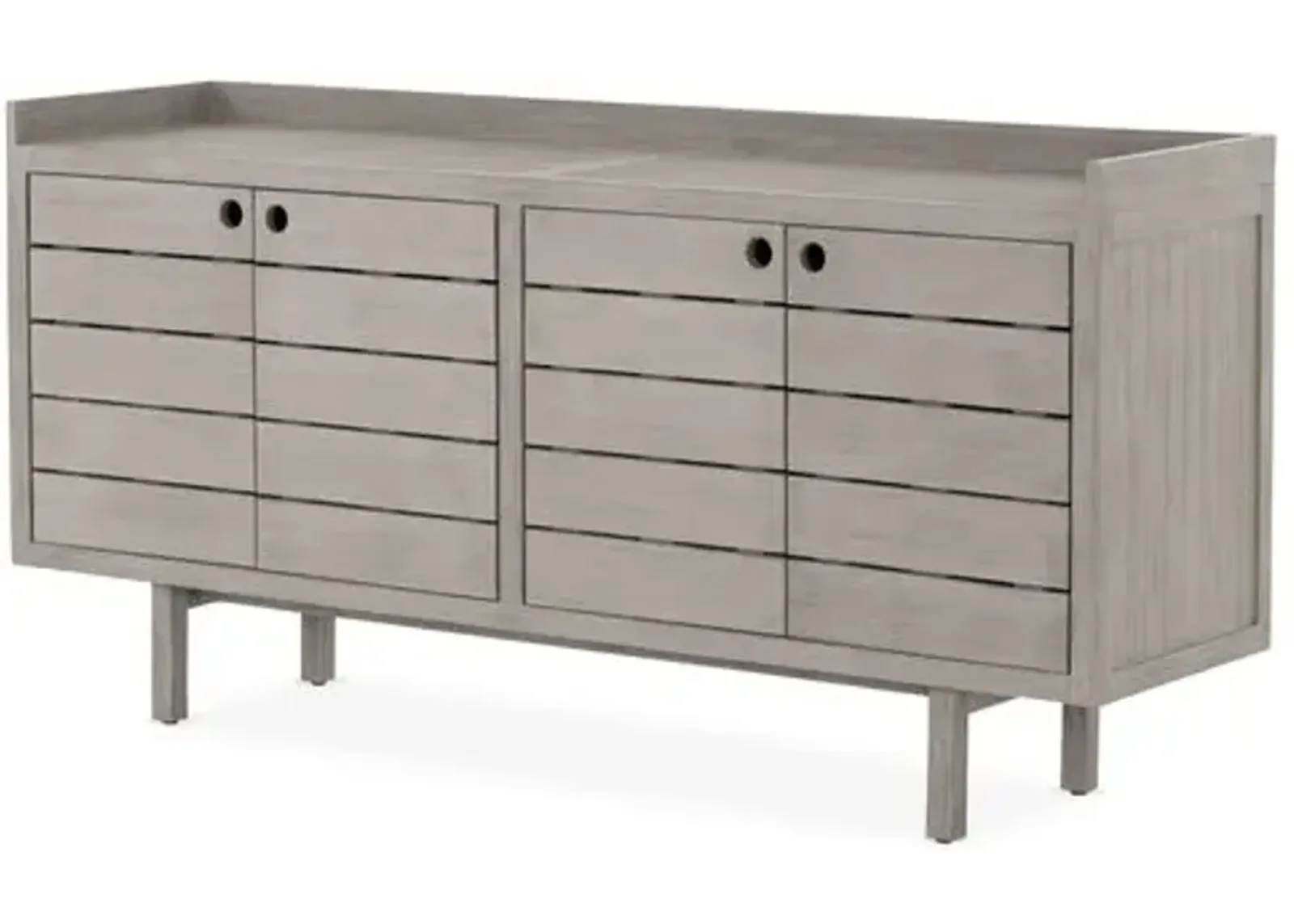 Nina Outdoor Sideboard - Weathered Gray