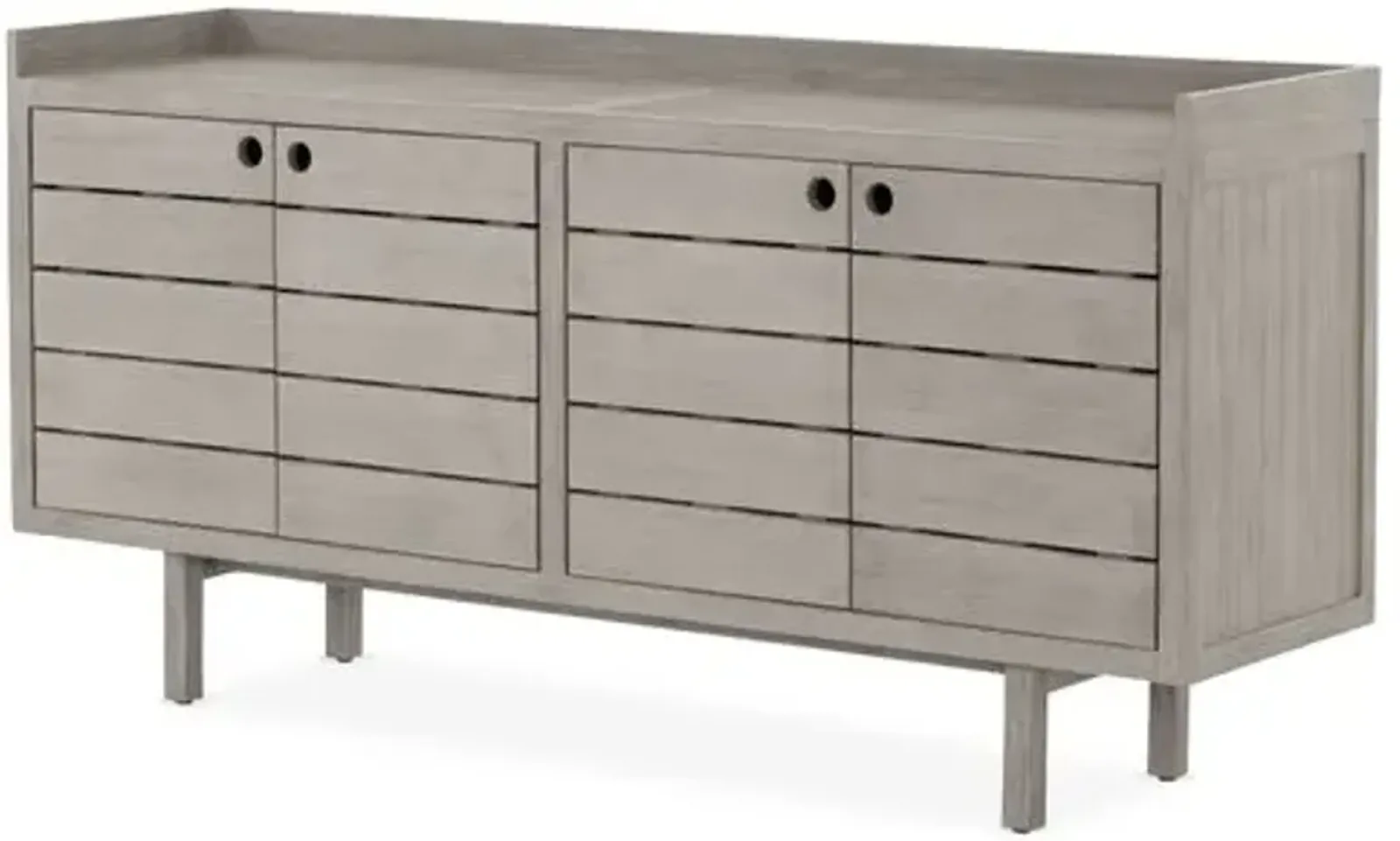 Nina Outdoor Sideboard - Weathered Gray