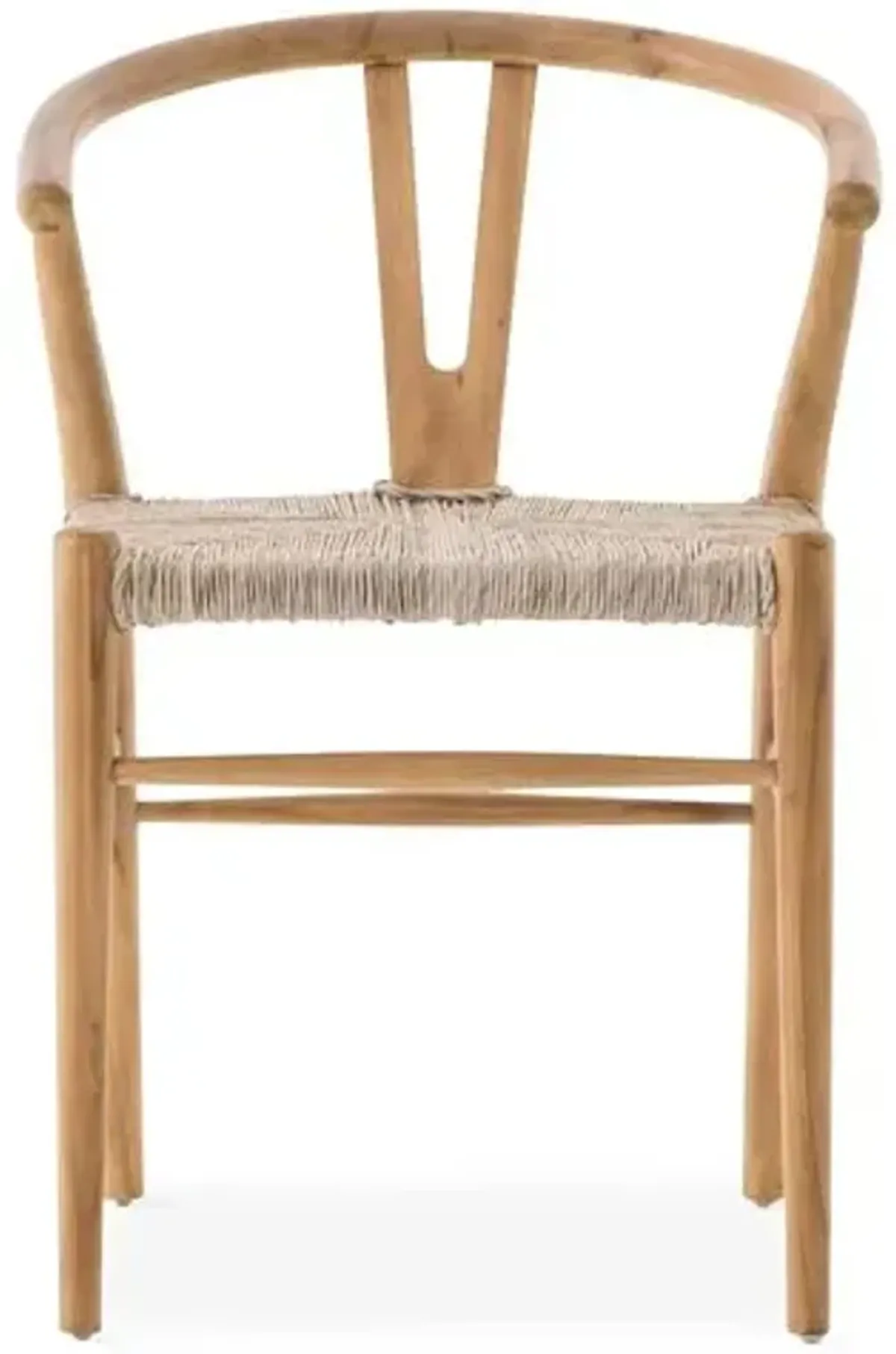 Paxton Teak Outdoor Dining Chair - Natural - Beige