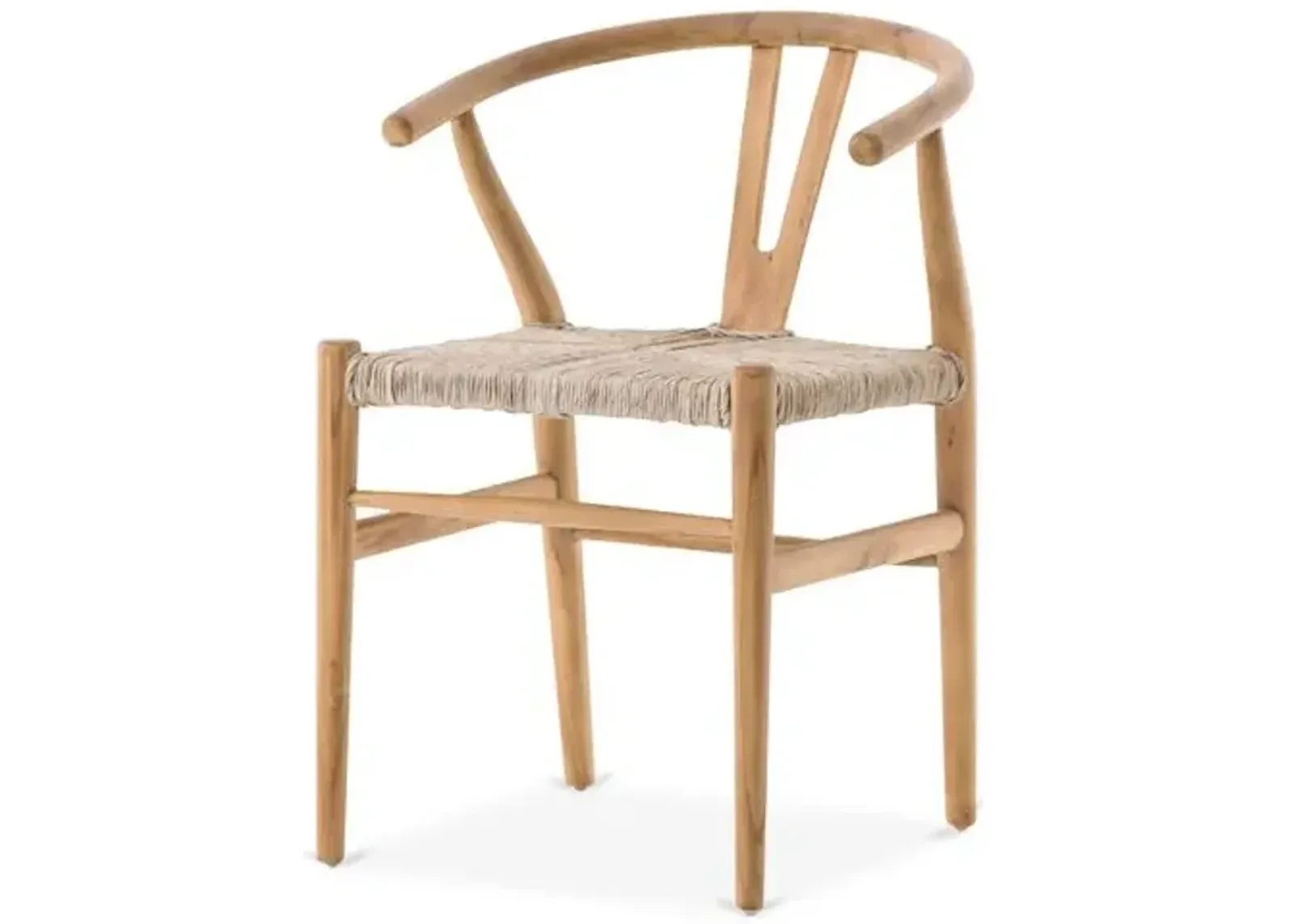 Paxton Teak Outdoor Dining Chair - Natural - Beige