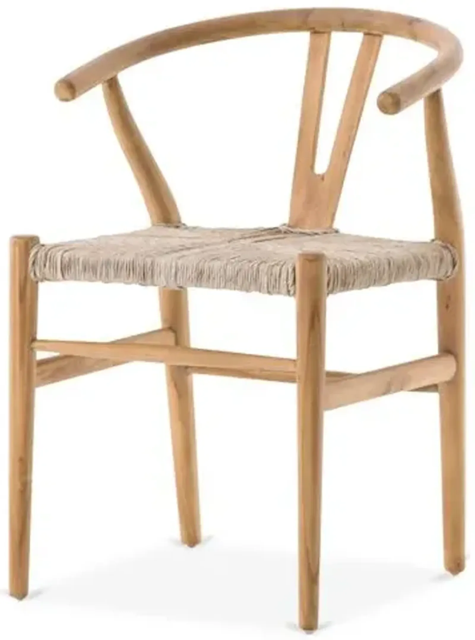 Paxton Teak Outdoor Dining Chair - Natural - Beige