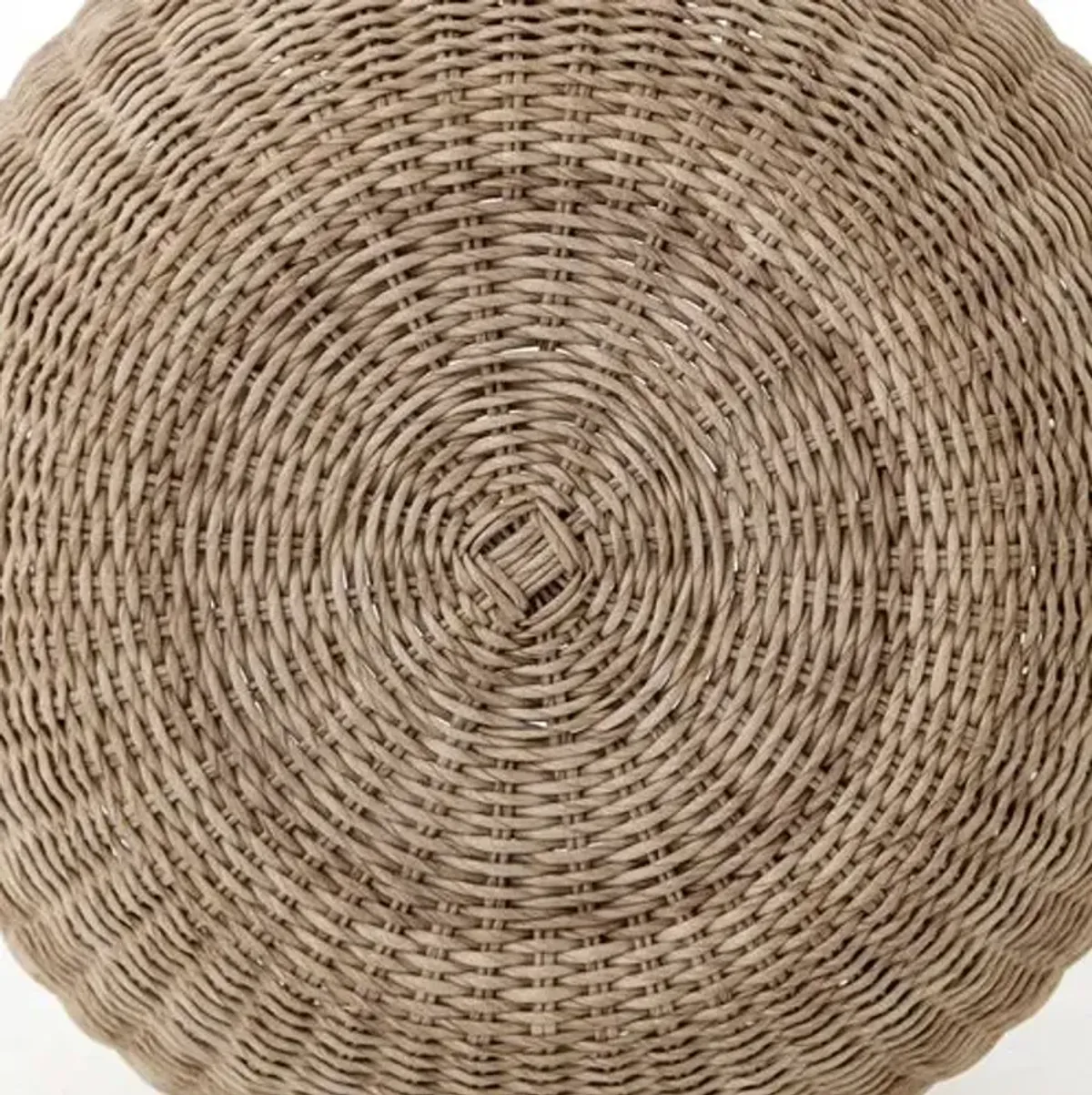 Myles Outdoor Accent Stool - Natural - Beige