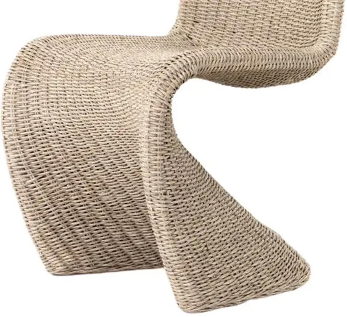 Paulina Outdoor Dining Chair - Vintage White - Beige
