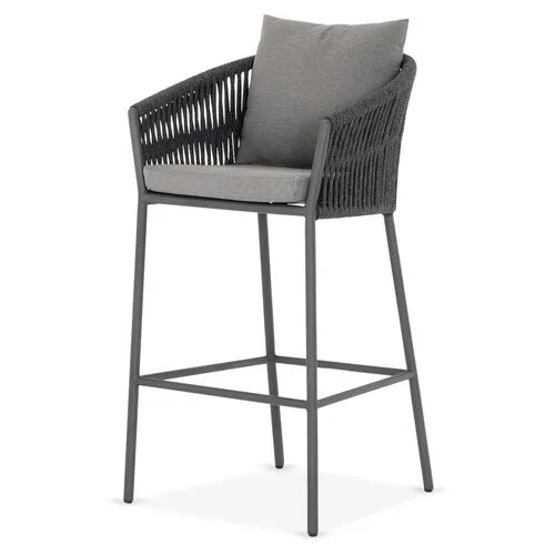 Knox Outdoor Barstool - Gray