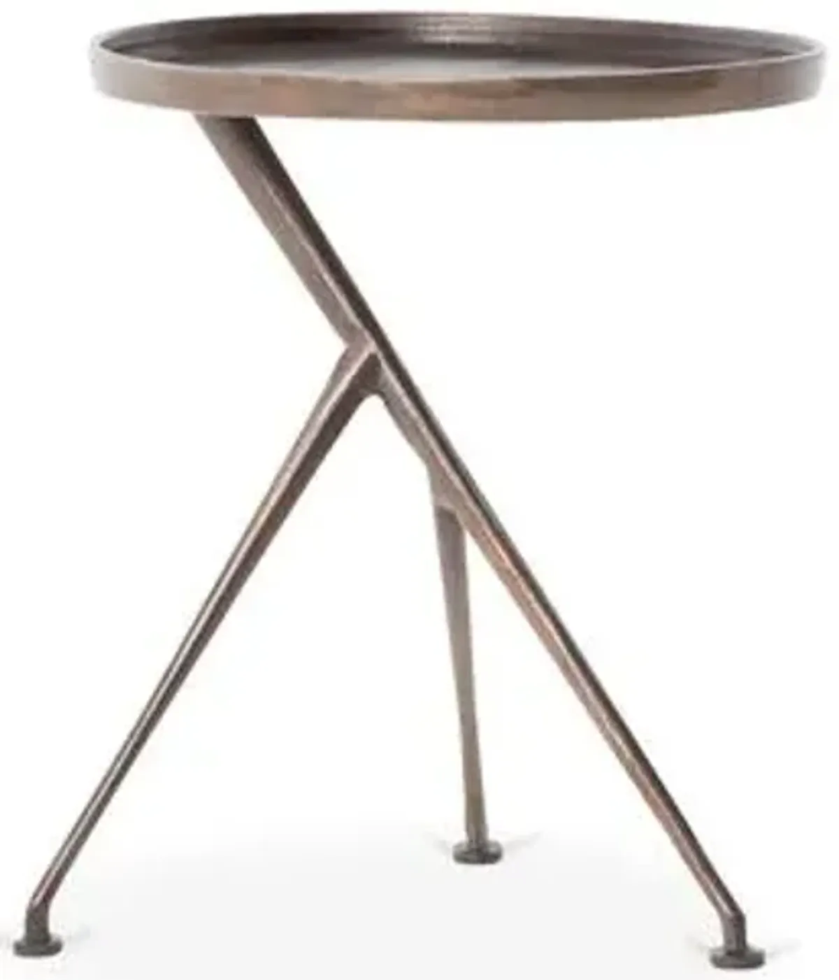 Amari Outdoor Accent Table - Antique Rust - 20H x 18W x 14D in