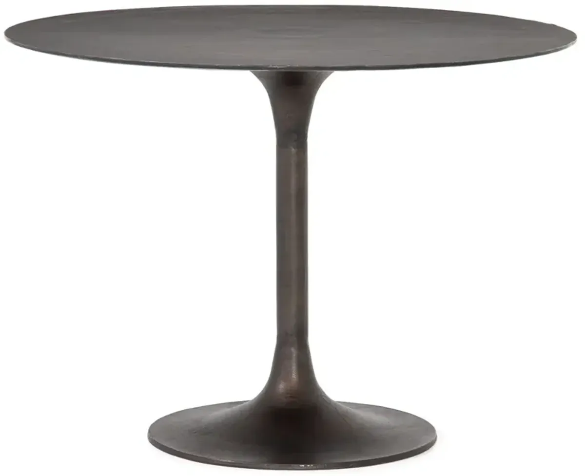 Cayla Outdoor 42" Dining Table, Antique Rust