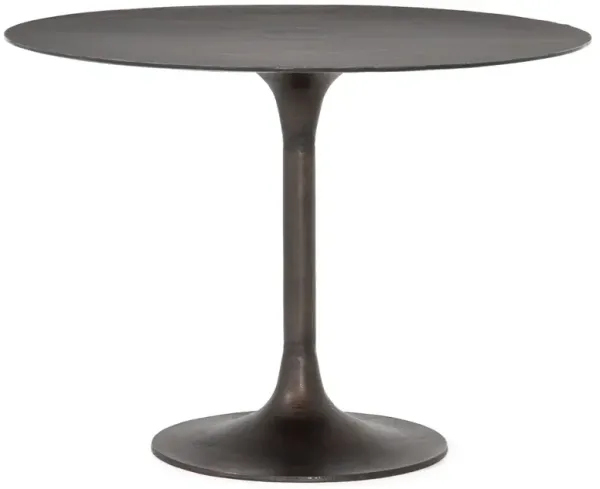 Cayla Outdoor 42" Dining Table, Antique Rust