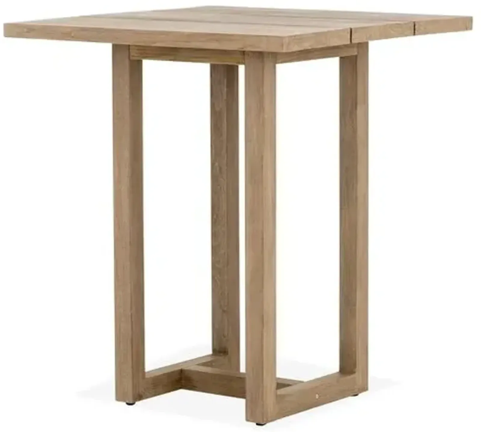 Stapleton Outdoor Teak Bar Table - Brown