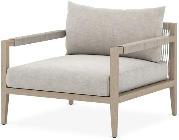 Jasper Outdoor Chair, Brown/Stone Gray