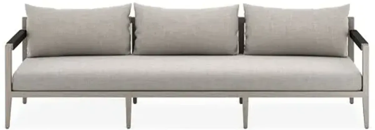 Nixon 93" Outdoor Sofa - Gray/Stone Gray