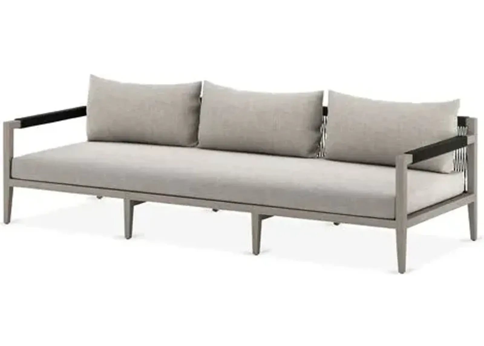 Nixon 93" Outdoor Sofa - Gray/Stone Gray