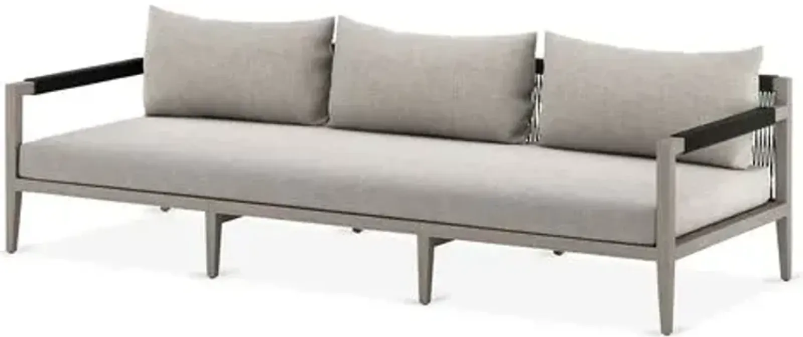 Nixon 93" Outdoor Sofa - Gray/Stone Gray