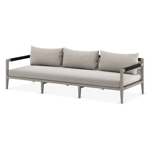 Nixon 93" Outdoor Sofa - Gray/Stone Gray