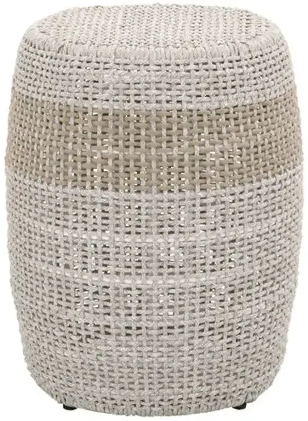 Arras Outdoor Accent Table - Taupe - Gray - 20Hx16.5Wx16.5D in