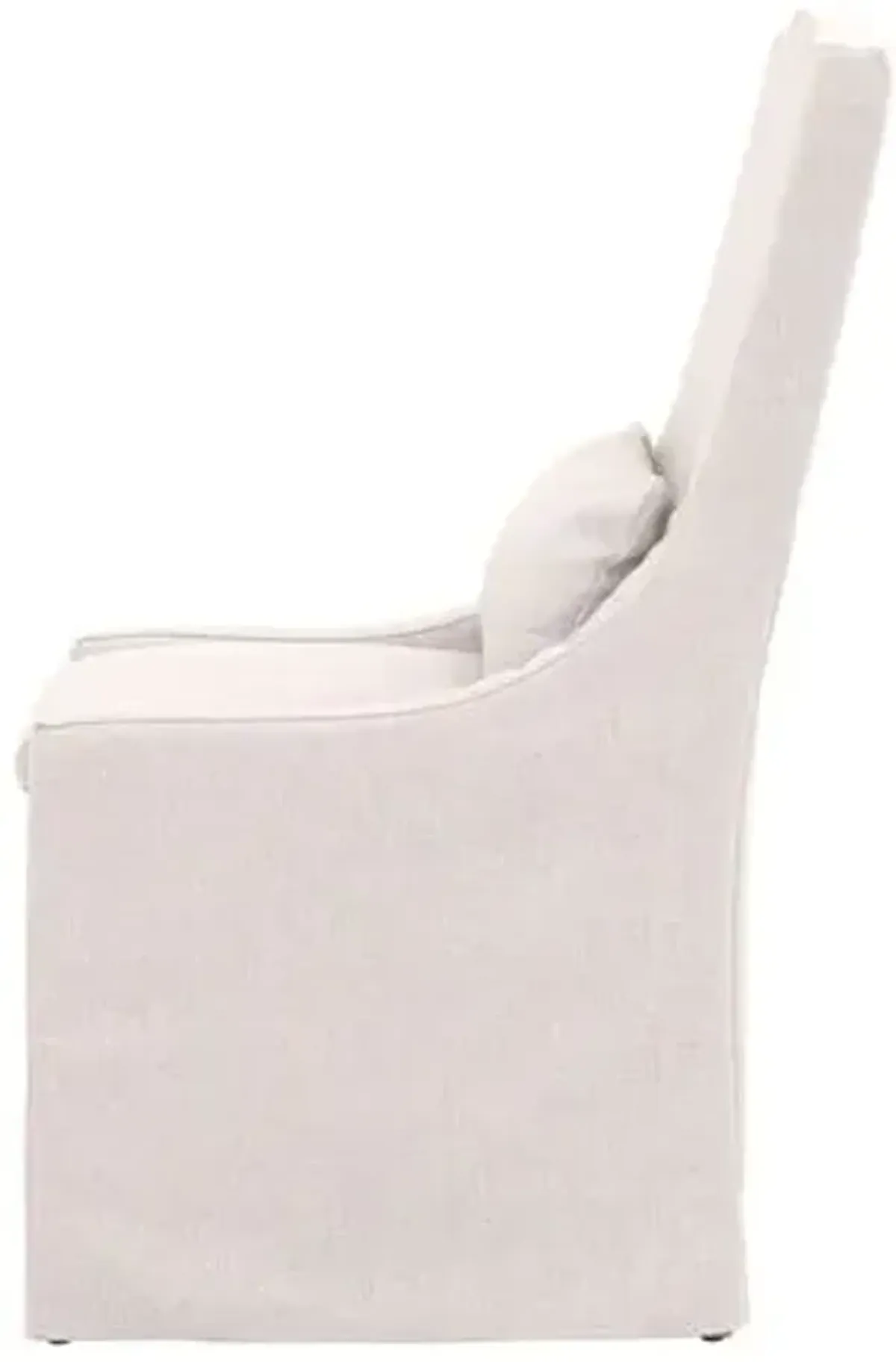 Laurel Outdoor Upholstered Dining Chair - Blanca Sunbrella - White