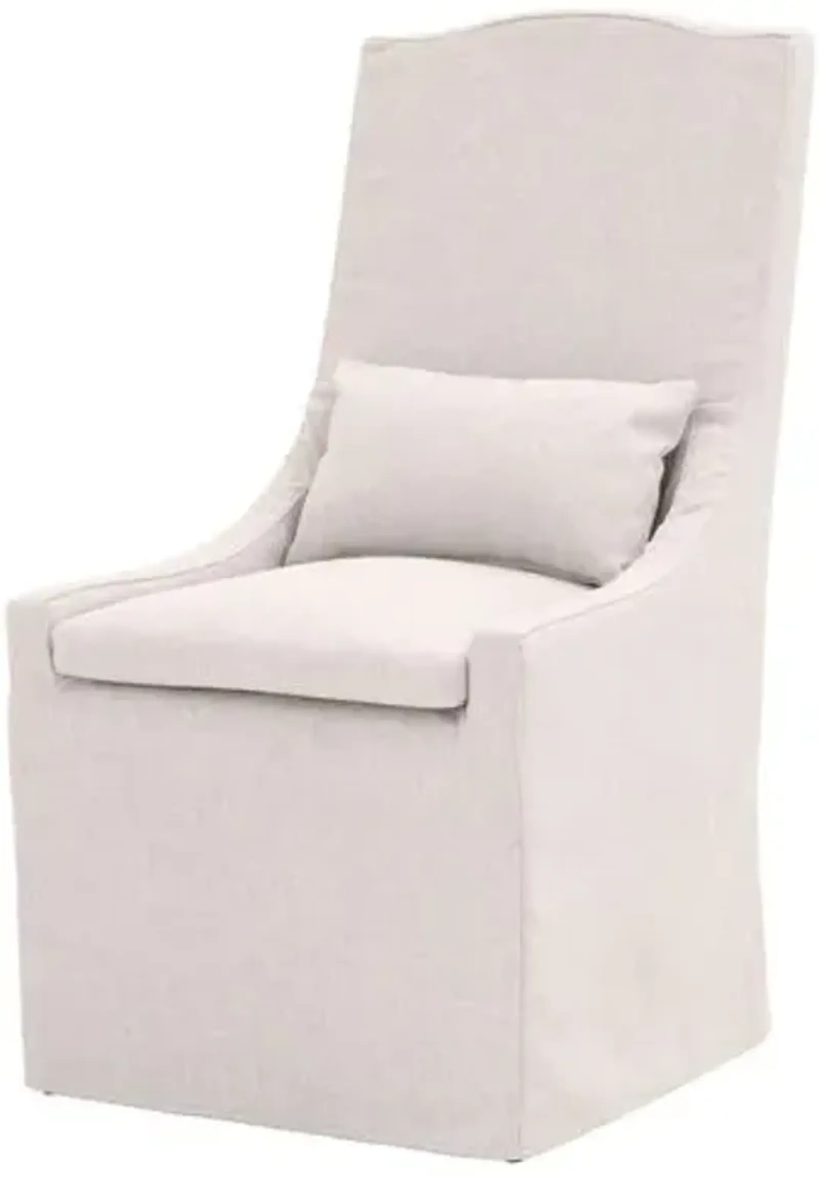 Laurel Outdoor Upholstered Dining Chair - Blanca Sunbrella - White