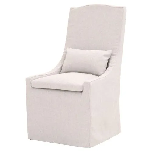 Laurel Outdoor Upholstered Dining Chair - Blanca Sunbrella - White