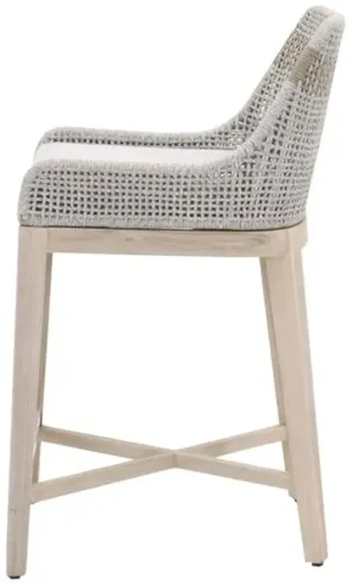 Arras Outdoor Counter Stool - Taupe/Pumice