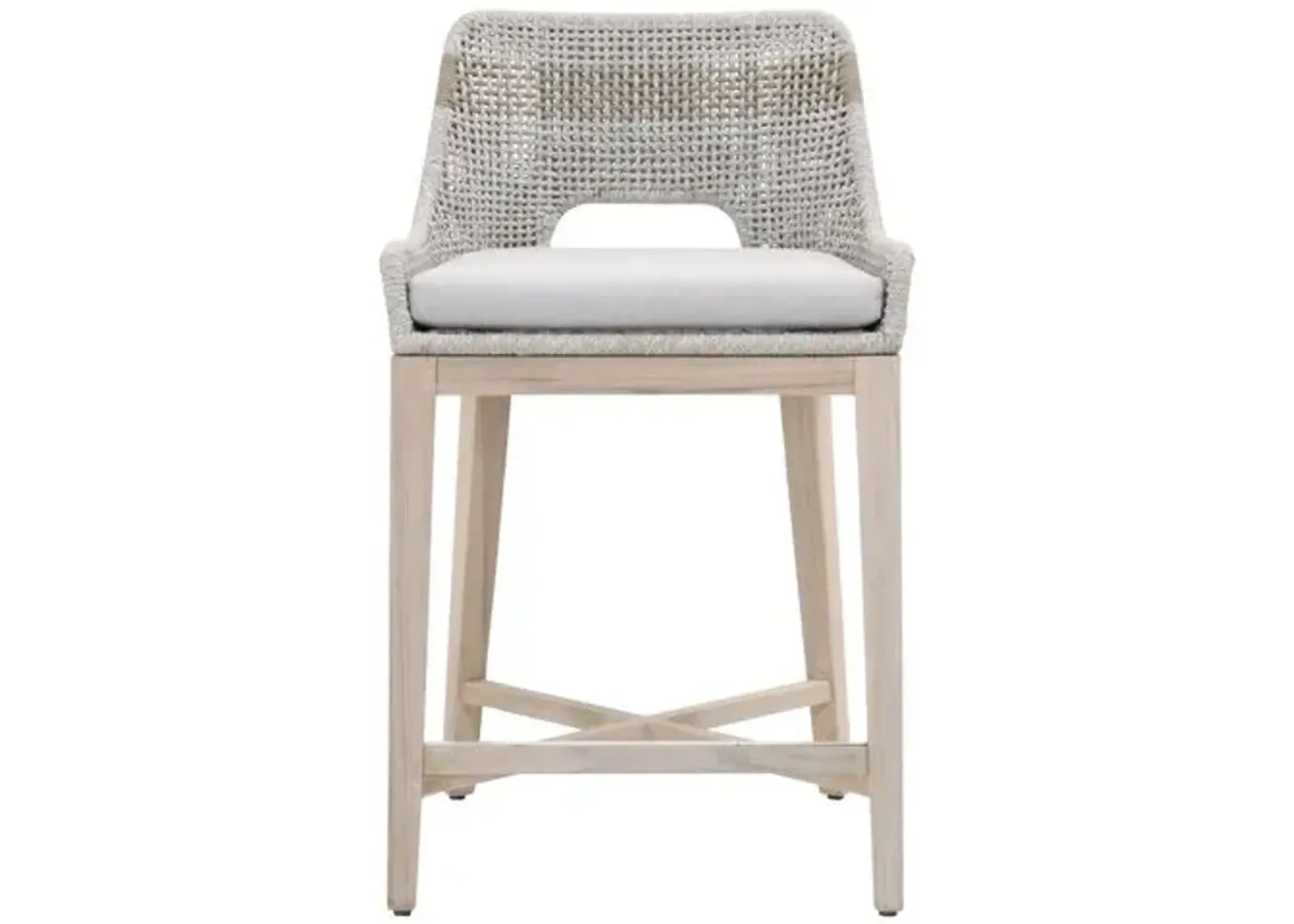 Arras Outdoor Counter Stool - Taupe/Pumice