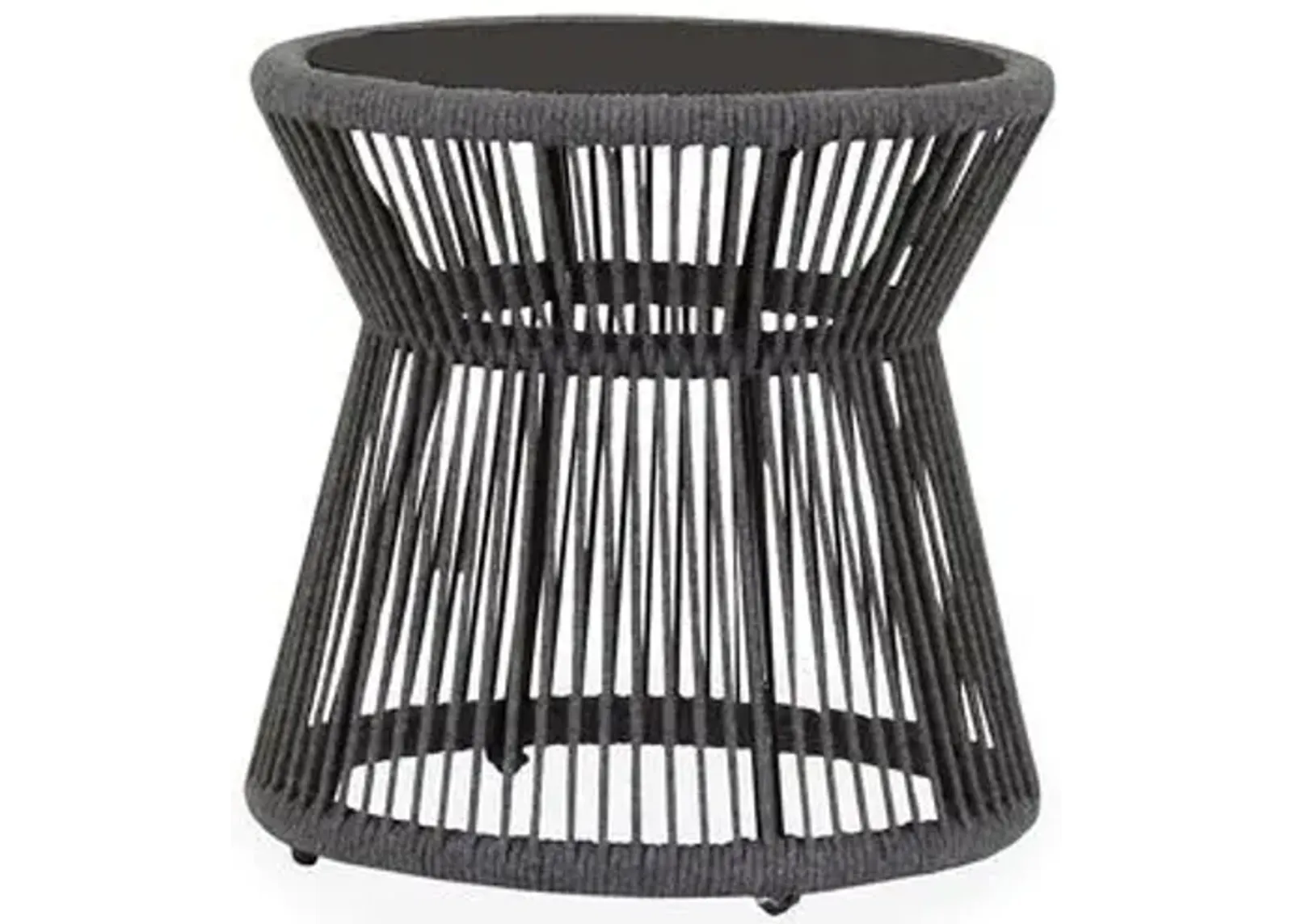 Amira Outdoor Side Table - Dark Gray