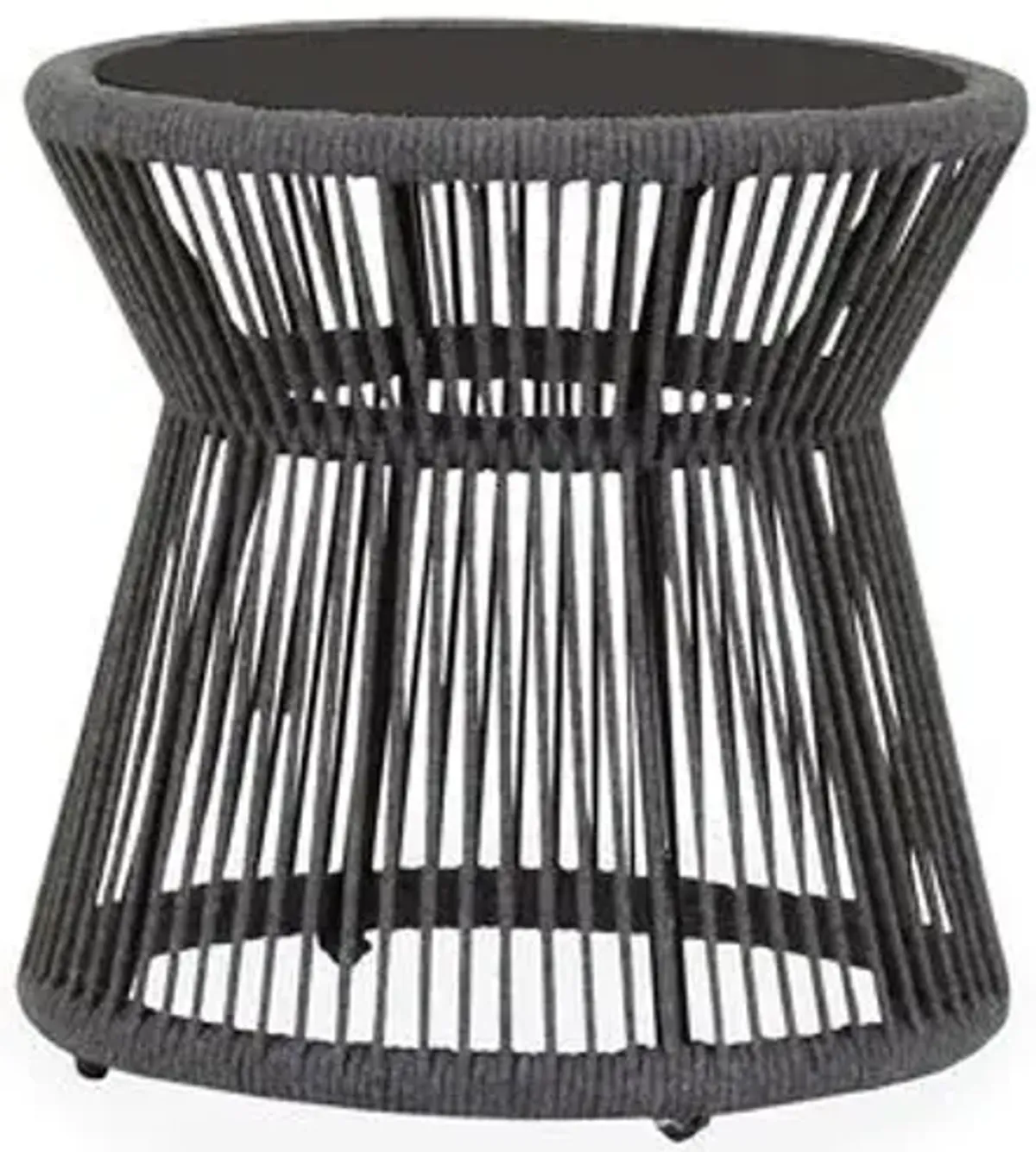 Amira Outdoor Side Table - Dark Gray