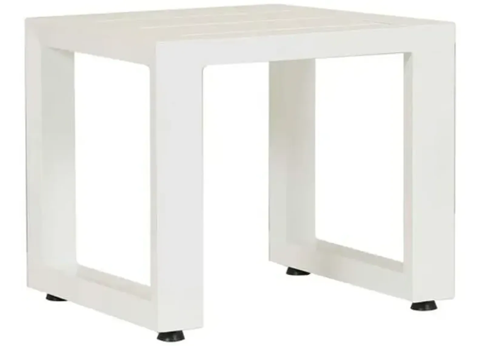 Harlyn Outdoor Side Table - Frost - White