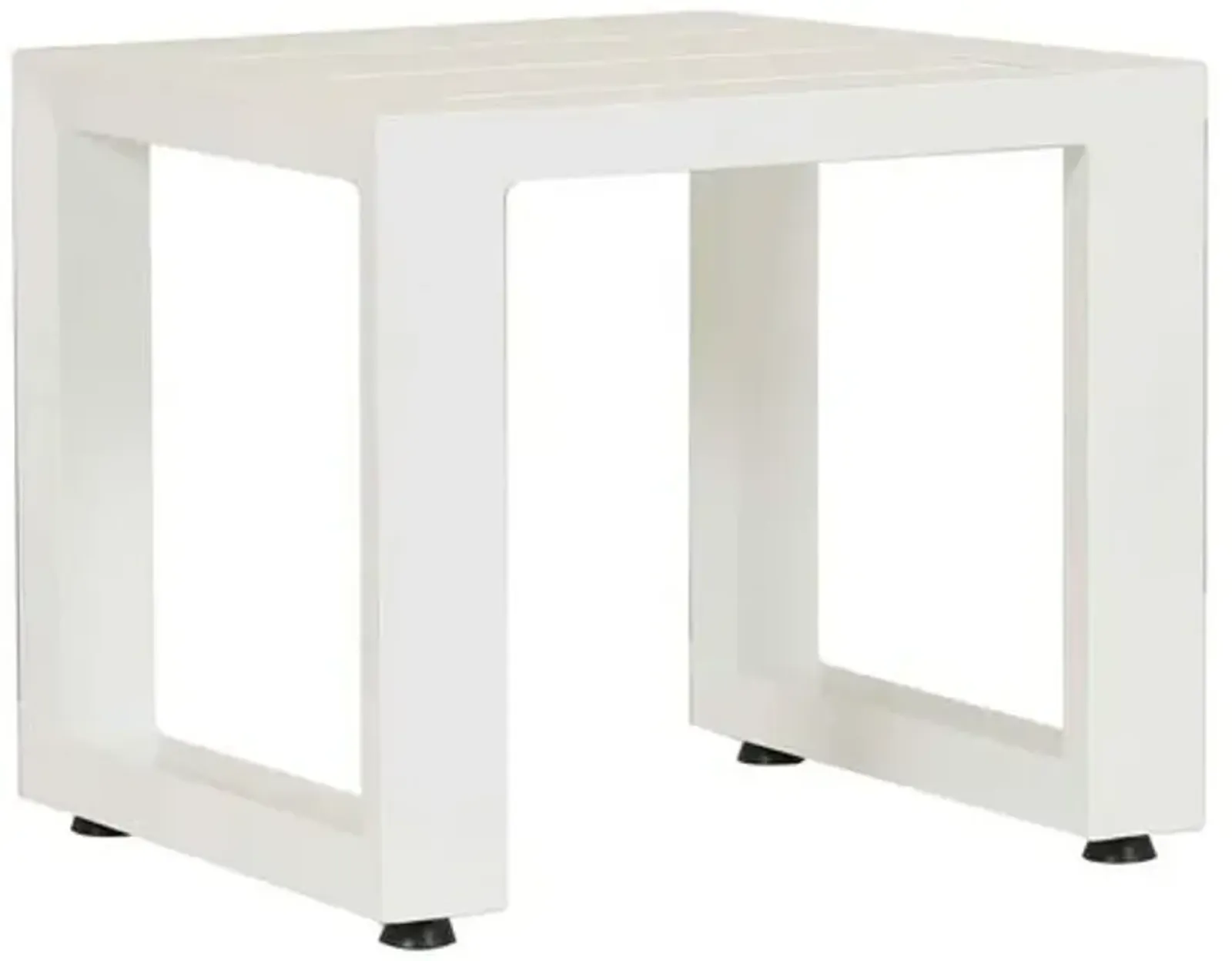 Harlyn Outdoor Side Table - Frost - White