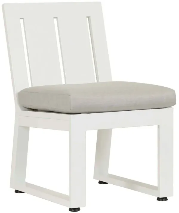 Harlyn Outdoor Aluminum Armless Dining Chair