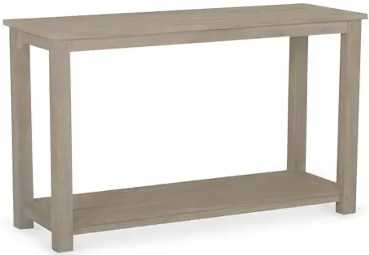 Coastal Teak Console/Outdoor Sofa Table - Natural