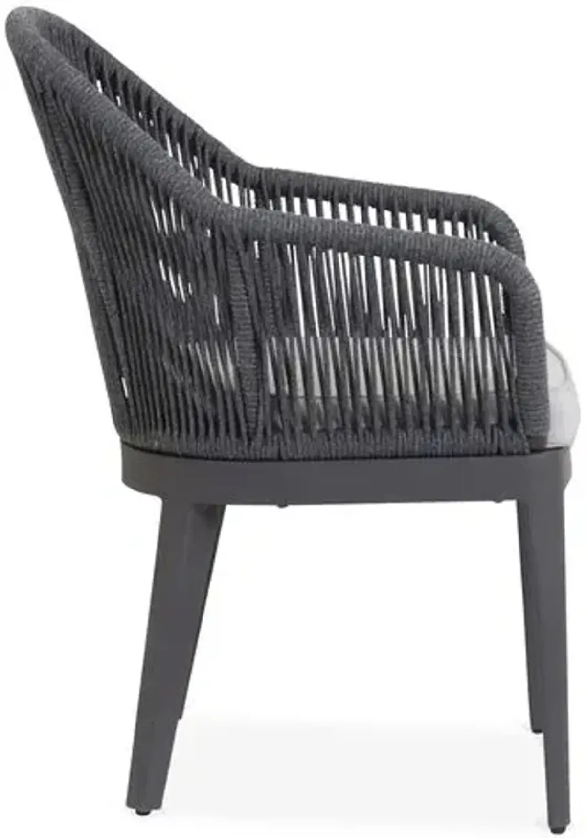 Amira Outdoor Dining Chair - Dark Gray