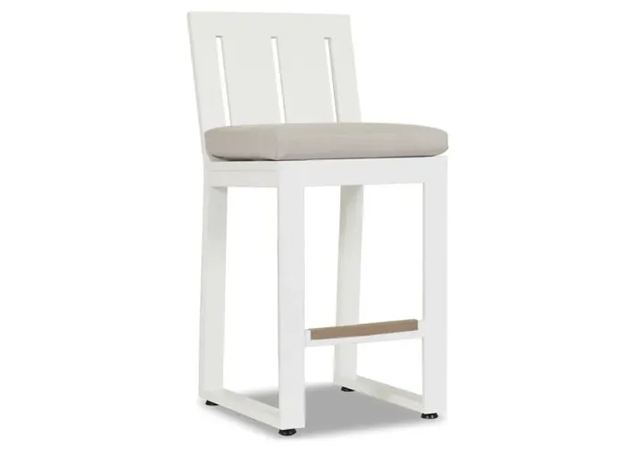 Harlyn Outdoor Barstool - Frost - Gray