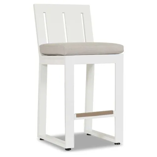 Harlyn Outdoor Barstool - Frost - Gray