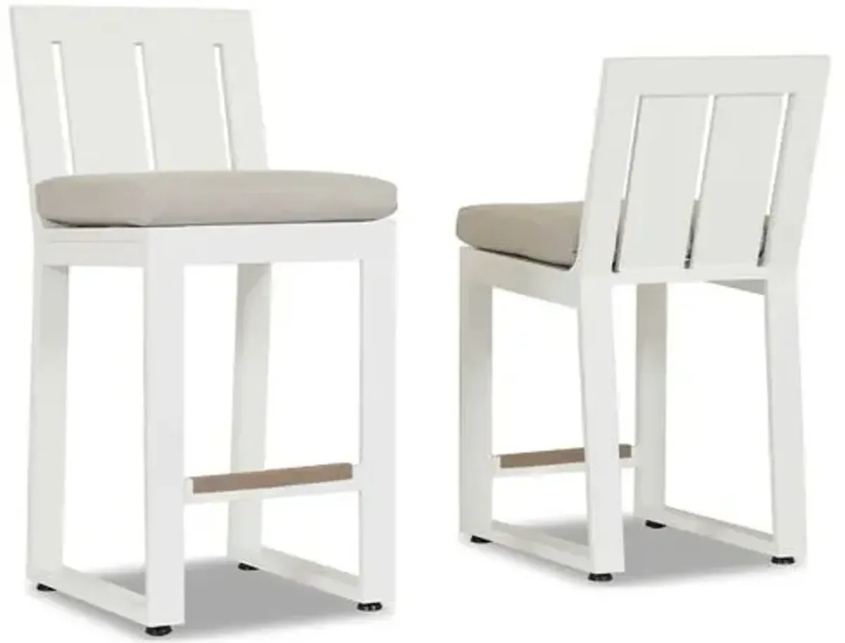 Harlyn Outdoor Aluminum Counter Stool