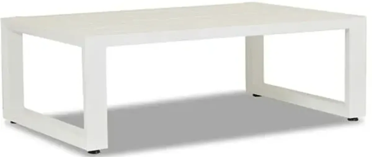 Harlyn Outdoor Coffee Table - Frost - White