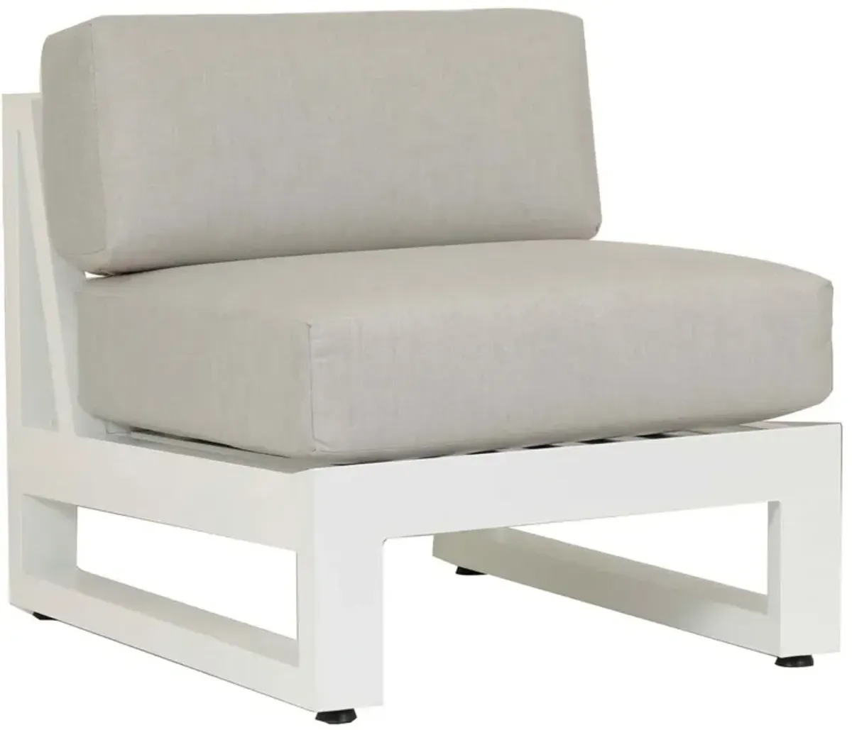 Harlyn Outdoor Aluminum Armless Club Chair