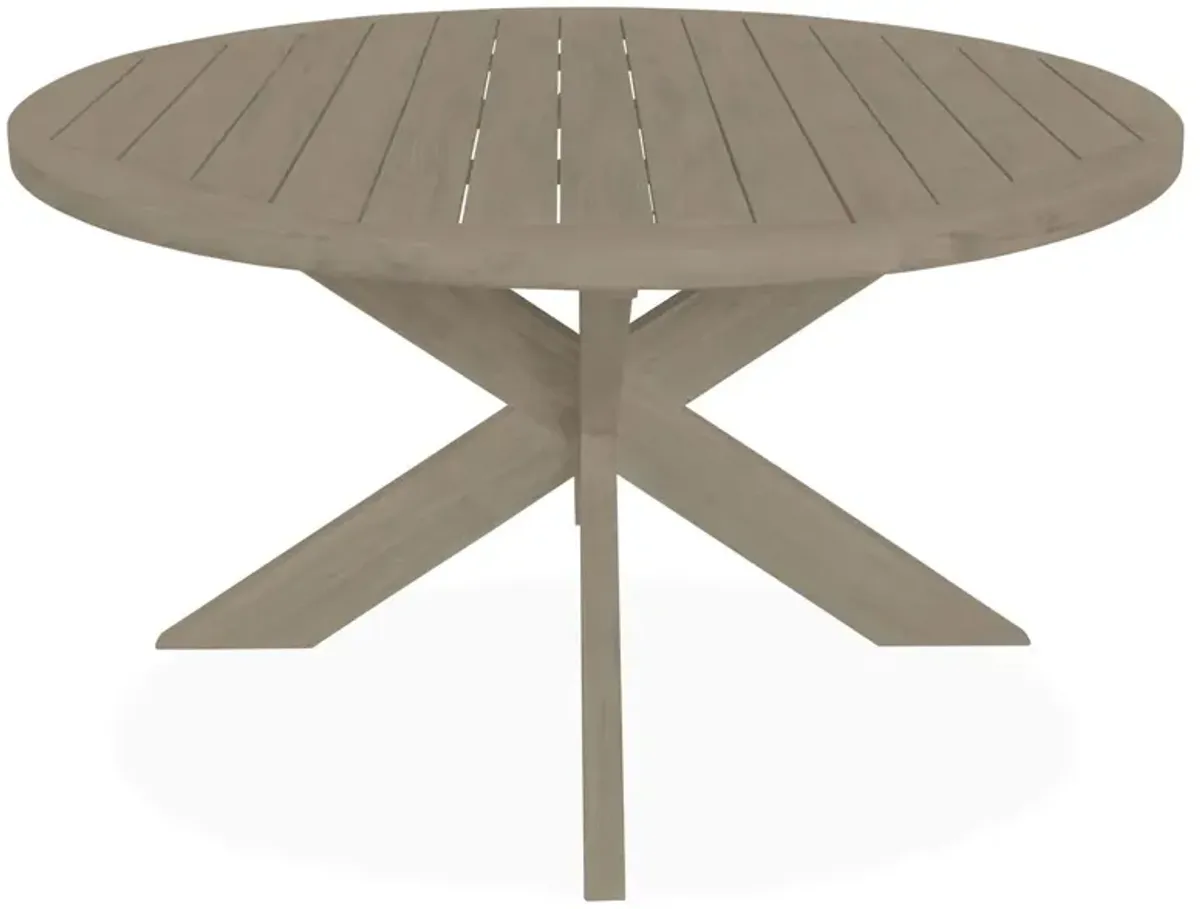 Round 56" Dining Table, Tan