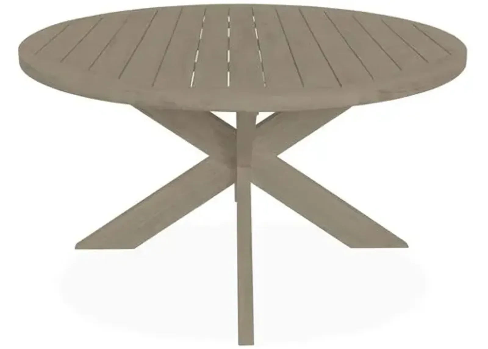 Round 56" Outdoor Dining Table - Tan